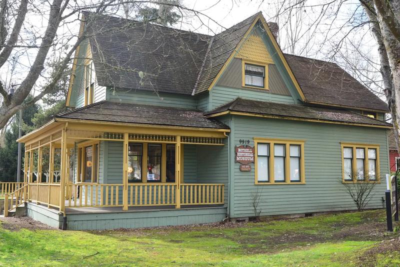 Hannan House, the 1893 building that houses the Bothell Historical Museum at Bothell Landing.