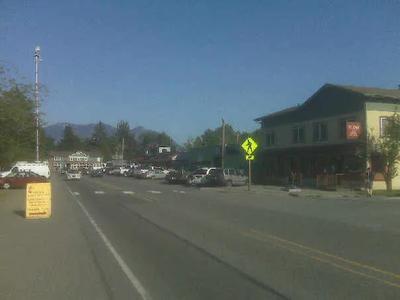 Fall City, with the Snoqualmie River and the valley hills.